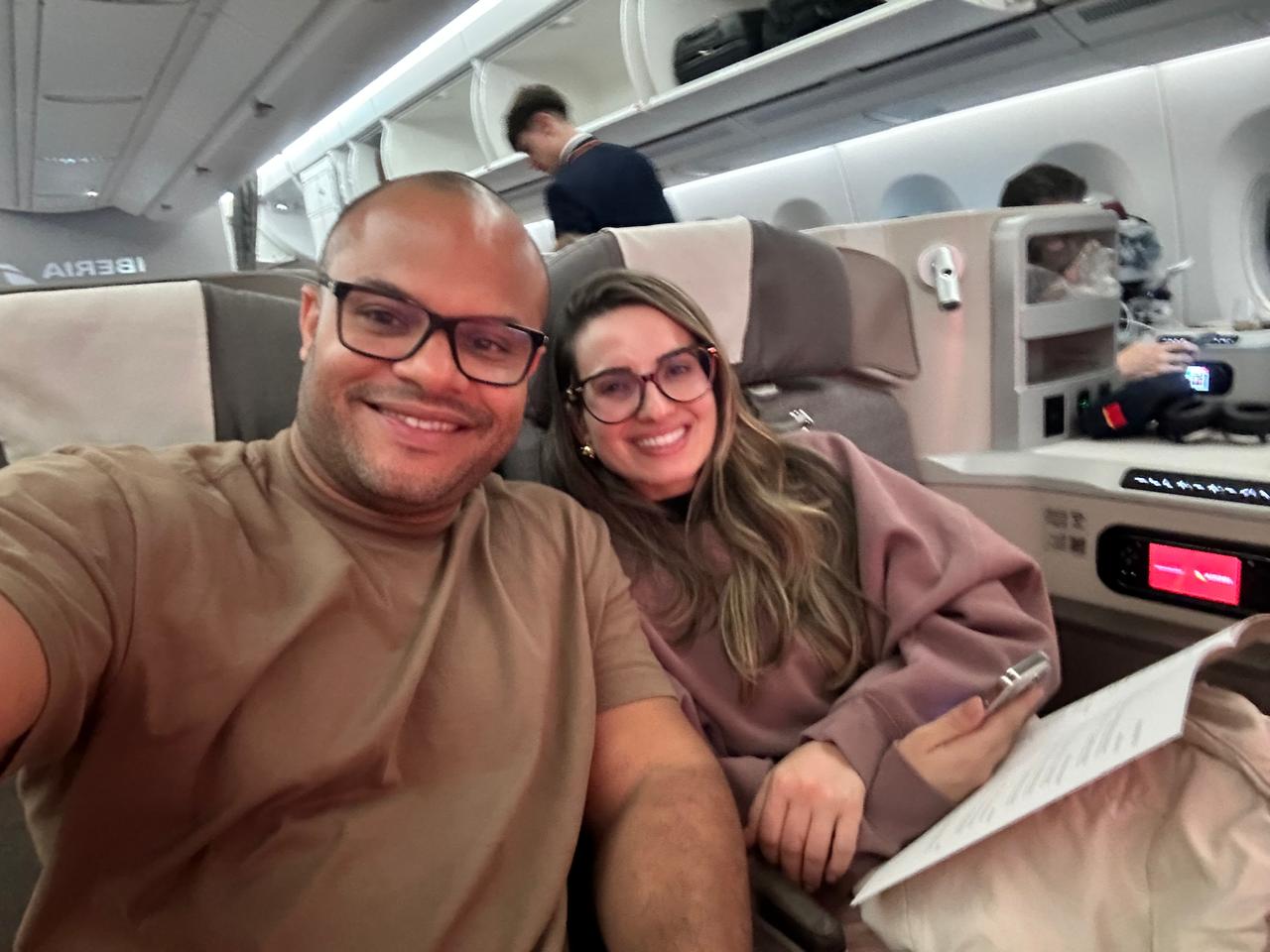 Compartilhando Emissões - Guarulhos para Madri em classe executiva voando Iberia