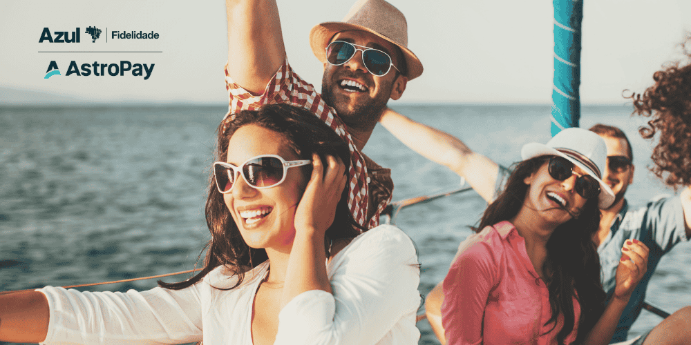 Ainda dá tempo! Abra sua conta digital global AstroPay e ganhe até 8.000 pontos Azul Fidelidade