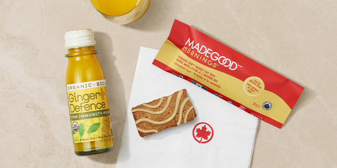 air canada bebidas snacks