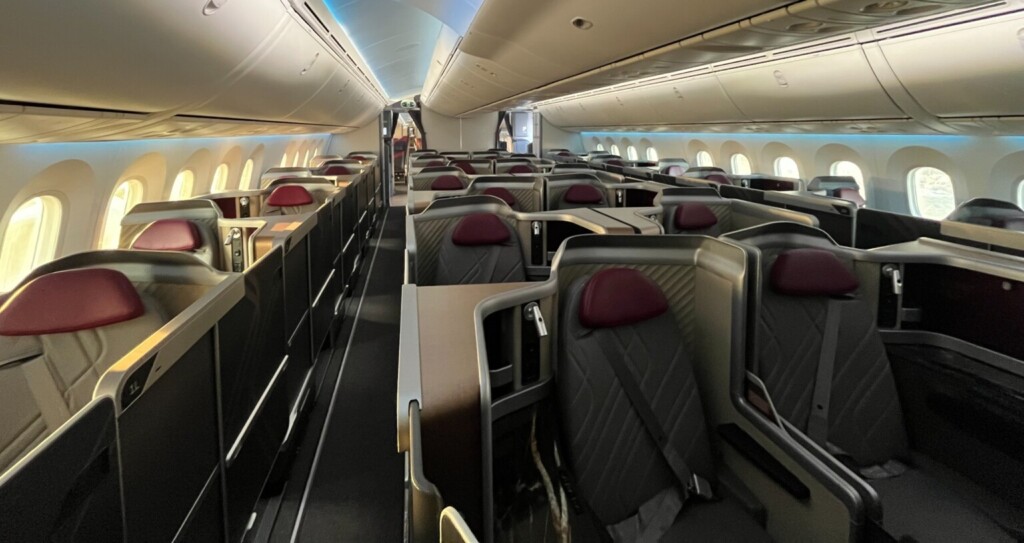 Cabine de aeronave, passageiro, interno, plaina, teto, trem