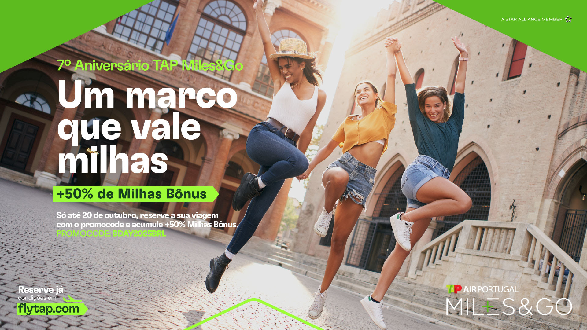 TAP Miles&Go celebra 7 anos com até 50% de milhas bônus