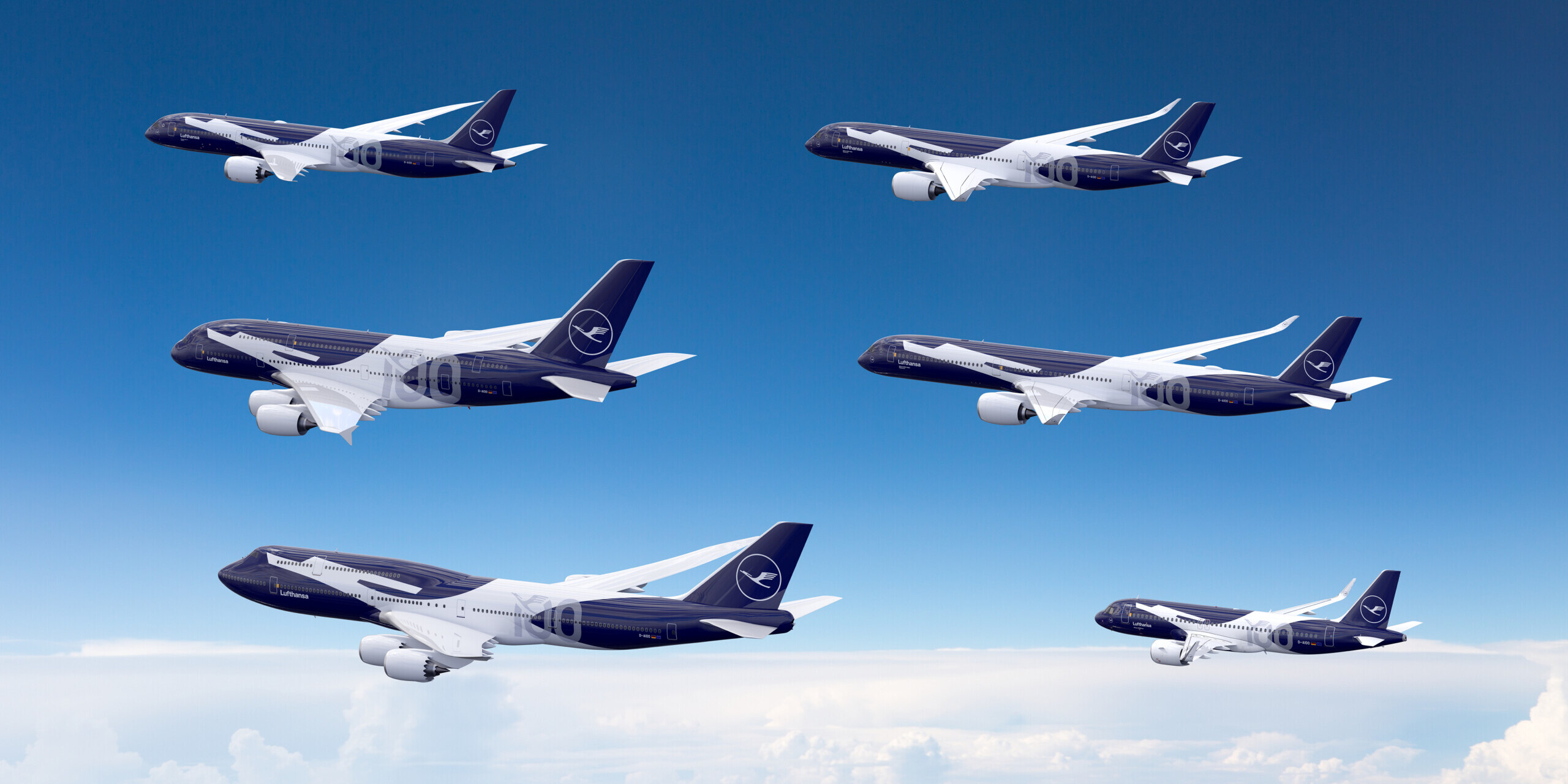 lufthansa frota centenário