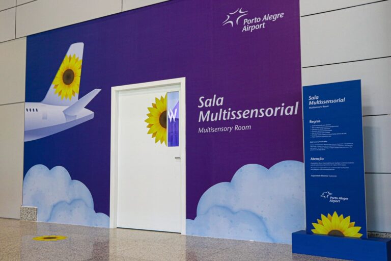 Aeroporto de Porto Alegre inaugura sua sala multissensorial