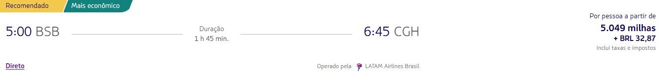 Alerta de passagens PPV! Confira passagens nacionais a partir de 4.331 milhas LATAM Pass