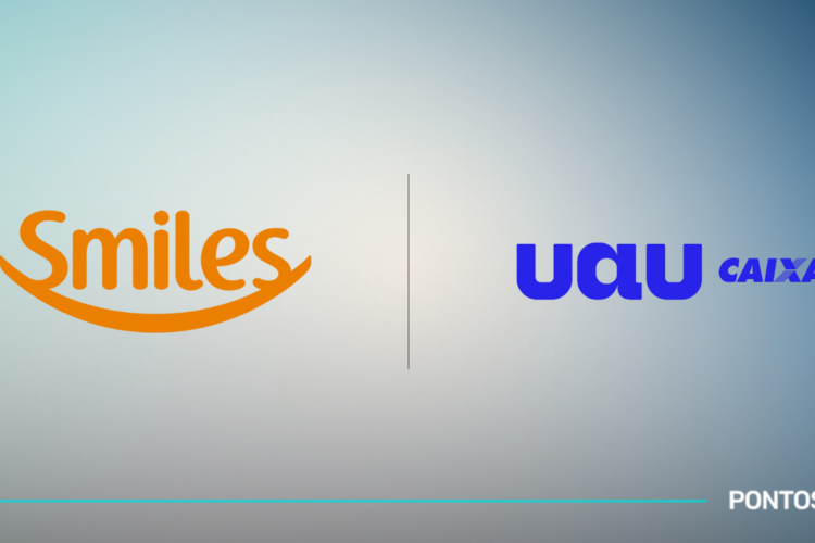 CAIXA uau Smiles texto, logotipo, captura de tela, Fonte, Gráfico, Marca, design gráfico, Sistema operacional, design