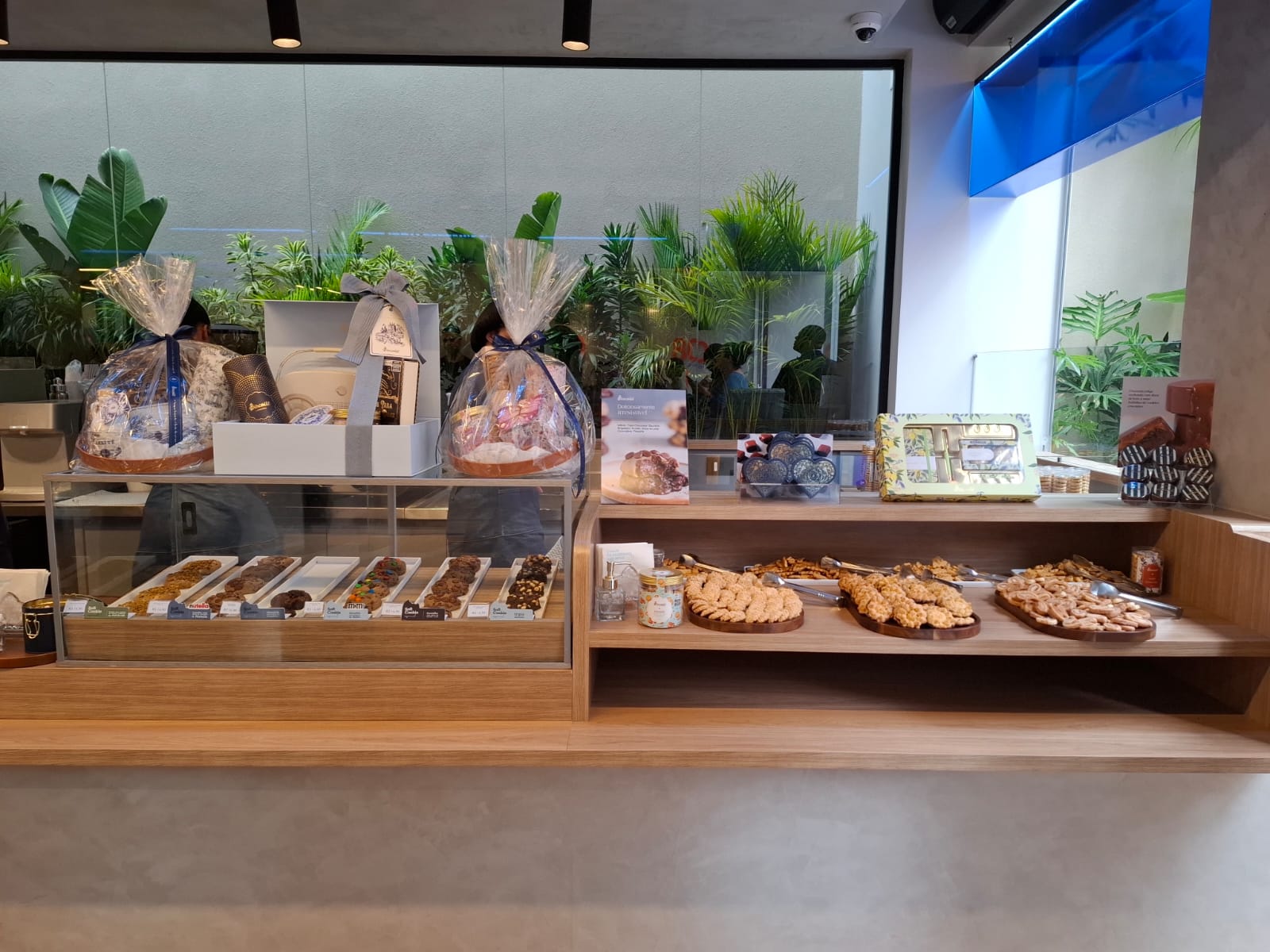 interno, Fast food, parede, padaria, Lanche, alimento, exibição, buffet, comprar