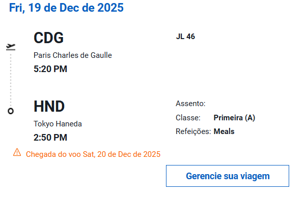 Compartilhando Emissões: Paris para Tóquio na primeira classe da Japan Airlines