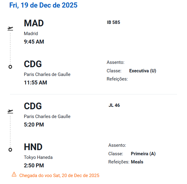 Compartilhando Emissões: Madri para Hiroshima na primeira classe da Japan Airlines