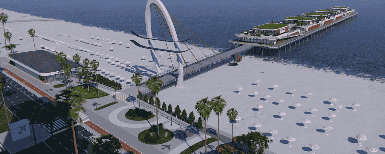 Praia Grande terá píer turístico com Museu Aeronáutico e atrações históricas