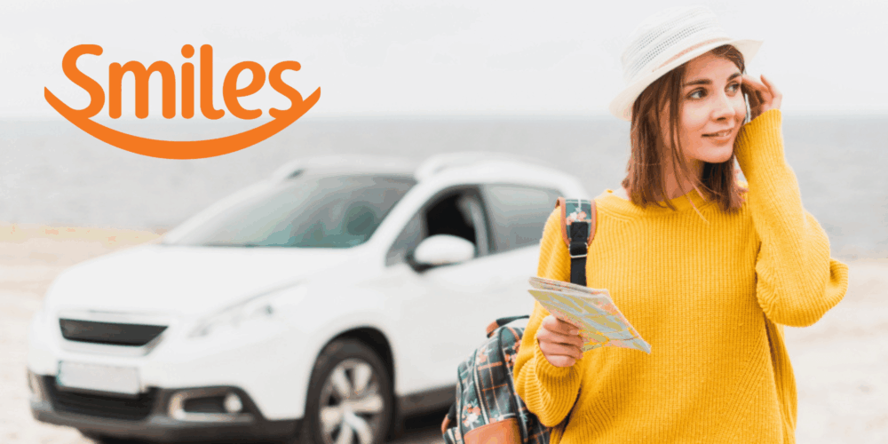 Ganhe até 15 milhas Smiles por real gasto no aluguel de carros