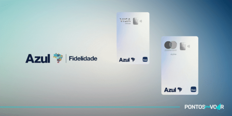 Azul Fidelidade oferece 100 mil pontos bônus nos cartões Azul Itaú Mastercard Skyline ou Visa Infinite