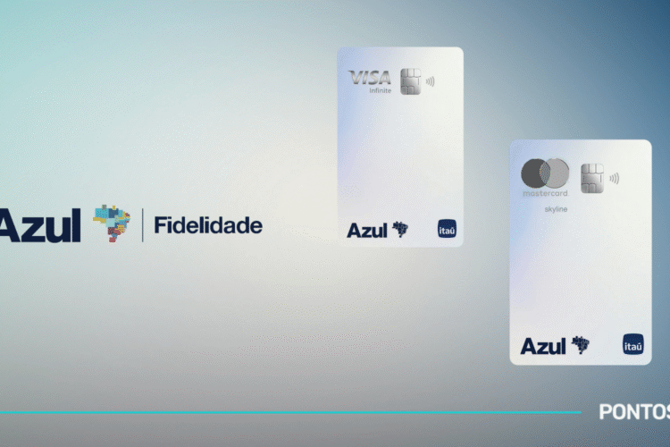 Azul Fidelidade oferece 100 mil pontos bônus nos cartões Azul Itaú Mastercard Skyline ou Visa Infinite