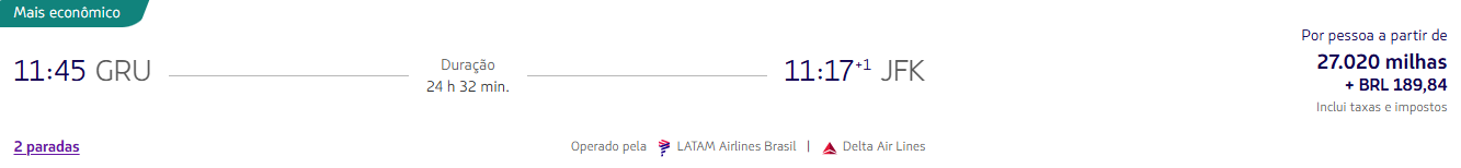 Alerta de passagens PPV! Trechos internacionais a partir de 27.020 milhas LATAM Pass