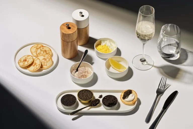 swiss primeira classe caviar