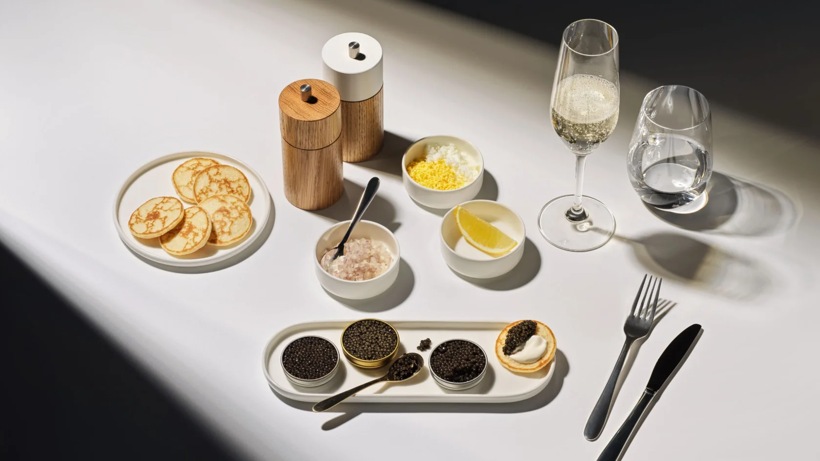 swiss primeira classe caviar