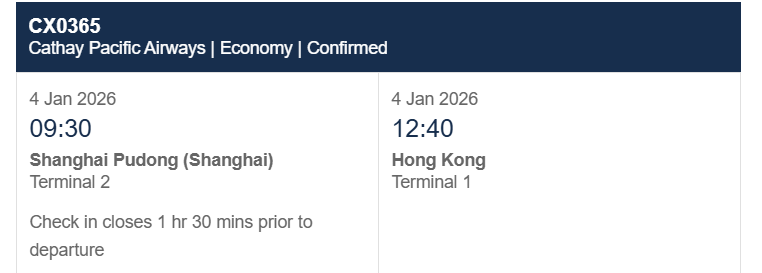 Compartilhando Emissões: Shanghai para Hong Kong voando com a Cathay Pacific