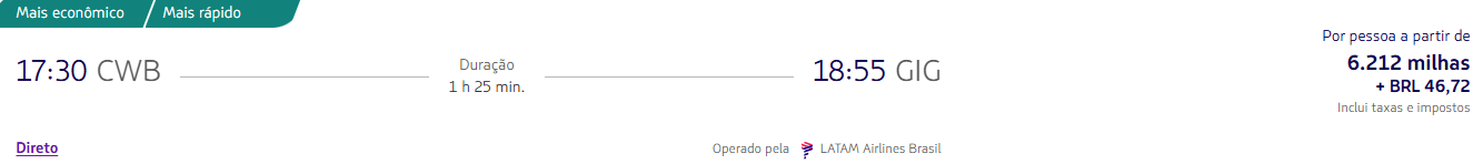 Alerta de passagens PPV! Veja trechos pelo Brasil a partir de 2.725 milhas LATAM Pass