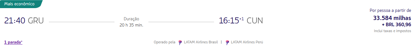 Alerta de passagens PPV! Veja trechos internacionais a partir de 33.584 milhas LATAM Pass