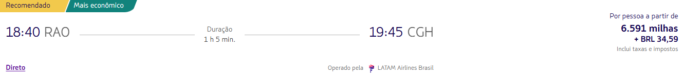 Alerta de passagens PPV! Confira trechos para São Paulo a partir de 6.591 milhas LATAM Pass