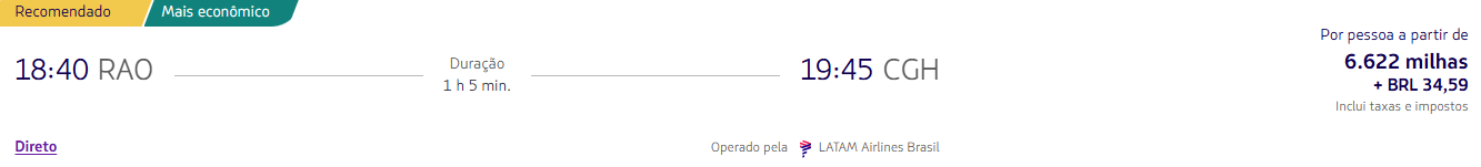 Alerta de passagens PPV! Veja trechos nacionais a partir de 3.248 milhas LATAM Pass