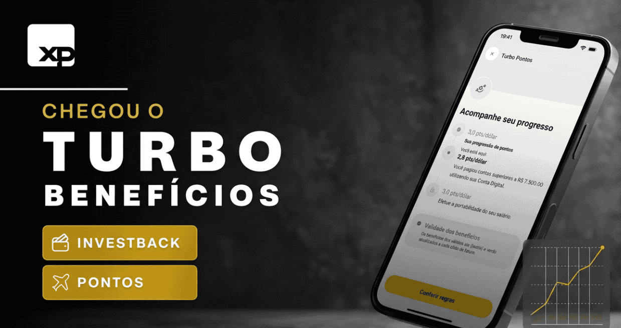 XP amplia “Turbo Benefícios” para mais pontos e Investback nos cartões XP One