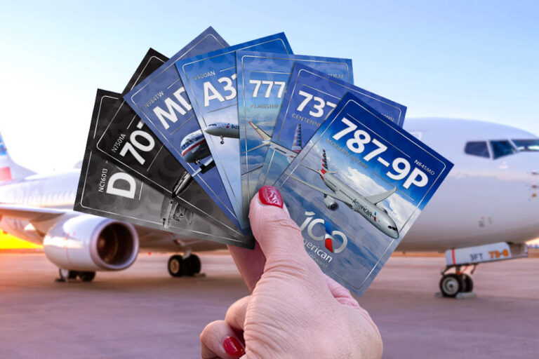 trading cards American Airlines