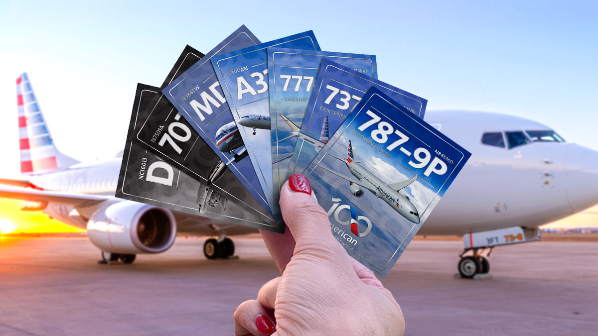 trading cards American Airlines