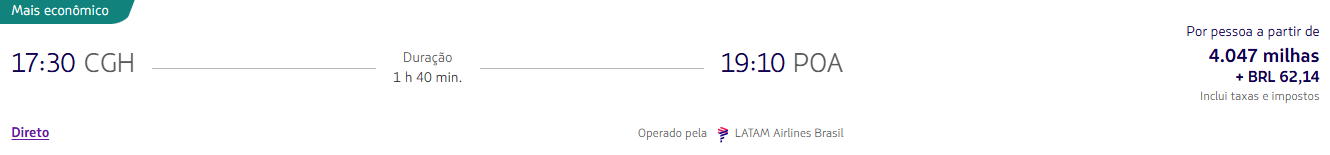 Alerta de passagens PPV! Veja trechos para Porto Alegre a partir de 4.047 milhas LATAM Pass