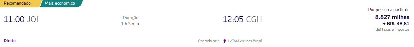 Alerta de passagens PPV! Confira trechos pelo Brasil a partir de 5.989 milhas LATAM Pass