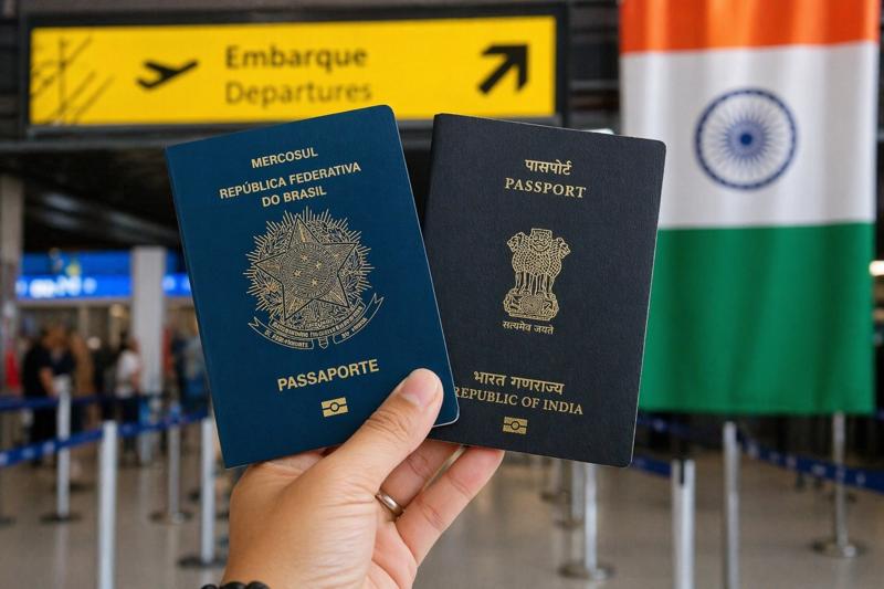 Visto para a Índia agora dura 10 anos para brasileiros