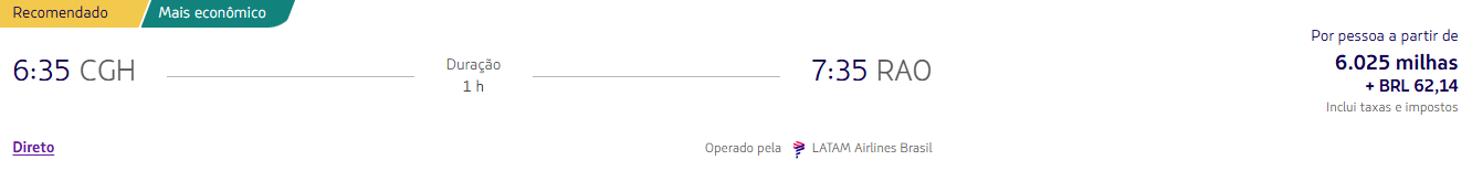 Alerta de passagens PPV! Confira trechos pelo Brasil a partir de 7.202 milhas LATAM Pass + taxas