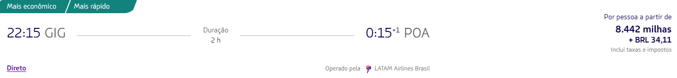 Alerta de passagens PPV! Confira trechos pelo Brasil a partir de 7.202 milhas LATAM Pass + taxas