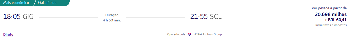 Alerta de passagens PPV! Trechos para Santiago do Chile a partir de 20.698 milhas LATAM Pass + taxas