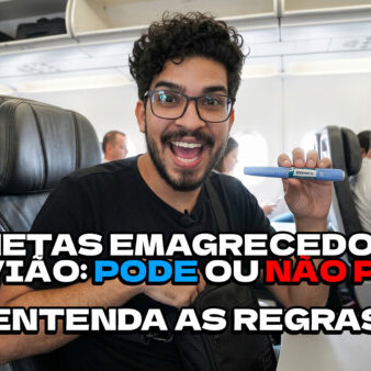 Tem vídeo novo no YouTube: regras para levar "canetas emagrecedoras" no avião