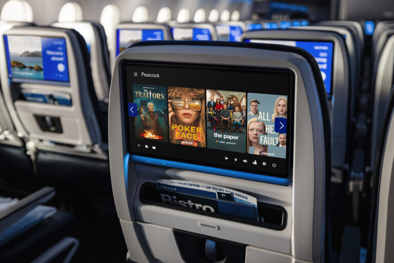united airlines entretenimento de bordo