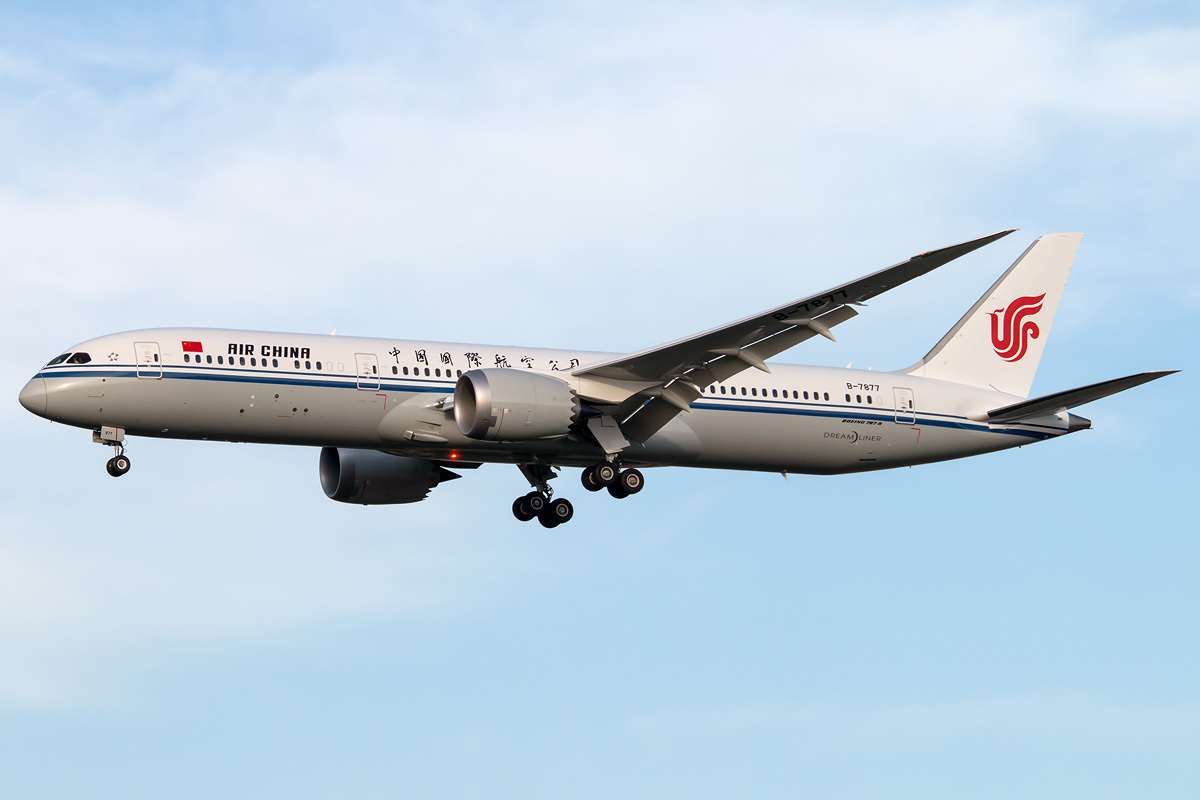 dreamliner air china boeing dreamliner 787