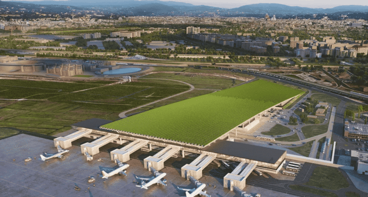 Aeroporto de Florença pode ganhar terminal com vinhedo no telhado