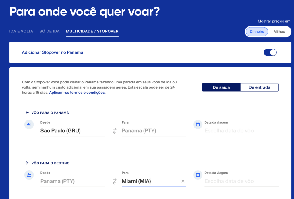 copa airlines stopover