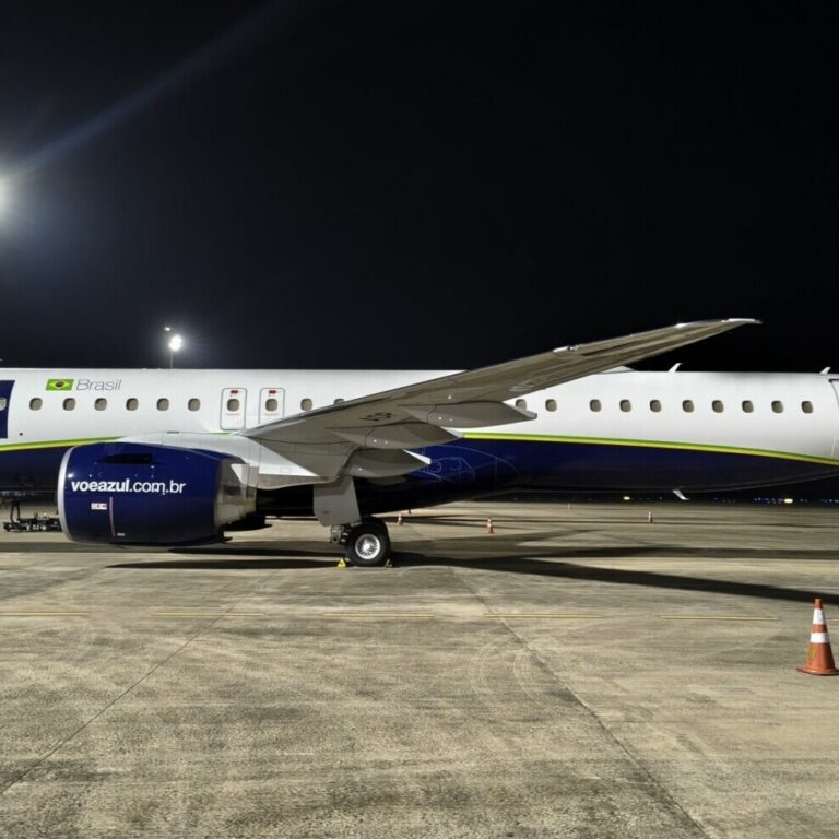Azul recebe mais um Embraer E2 e chega a 48 aeronaves do modelo na frota