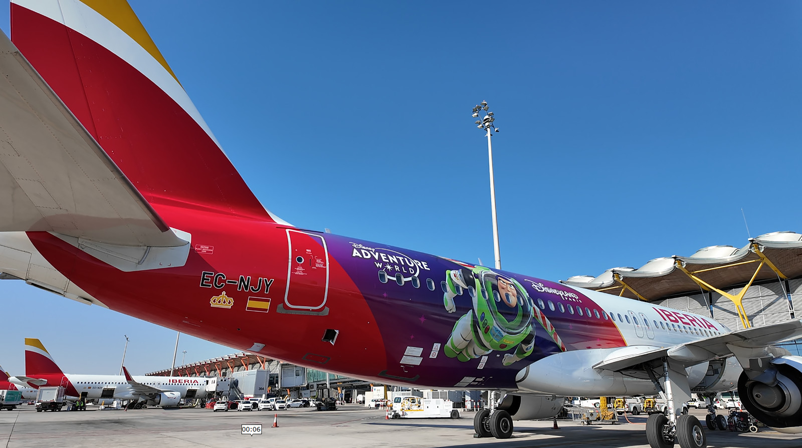 iberia avião disney