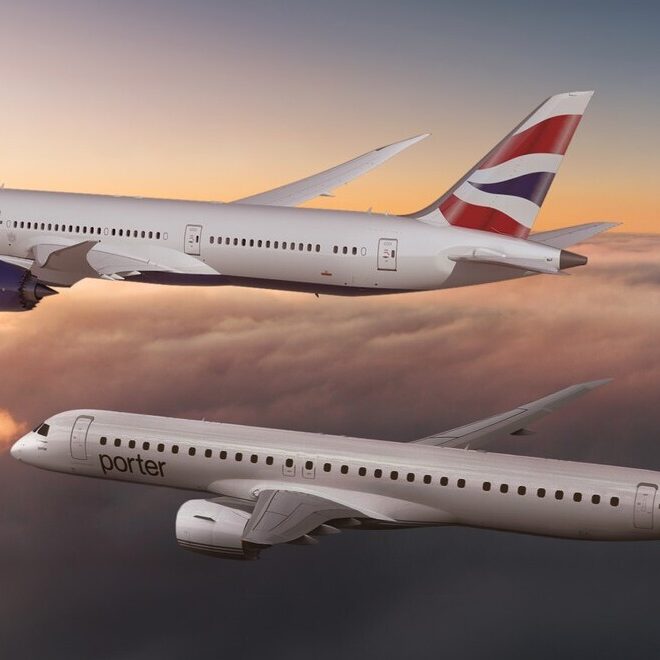 british airways codeshare porter airlines
