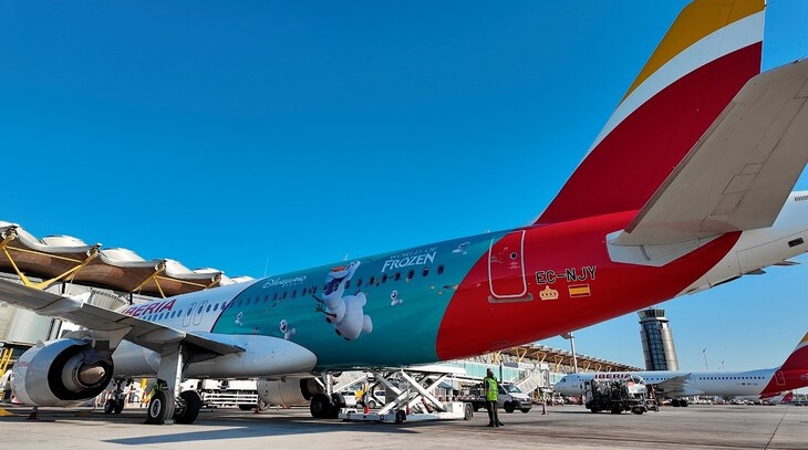 avião iberia disney