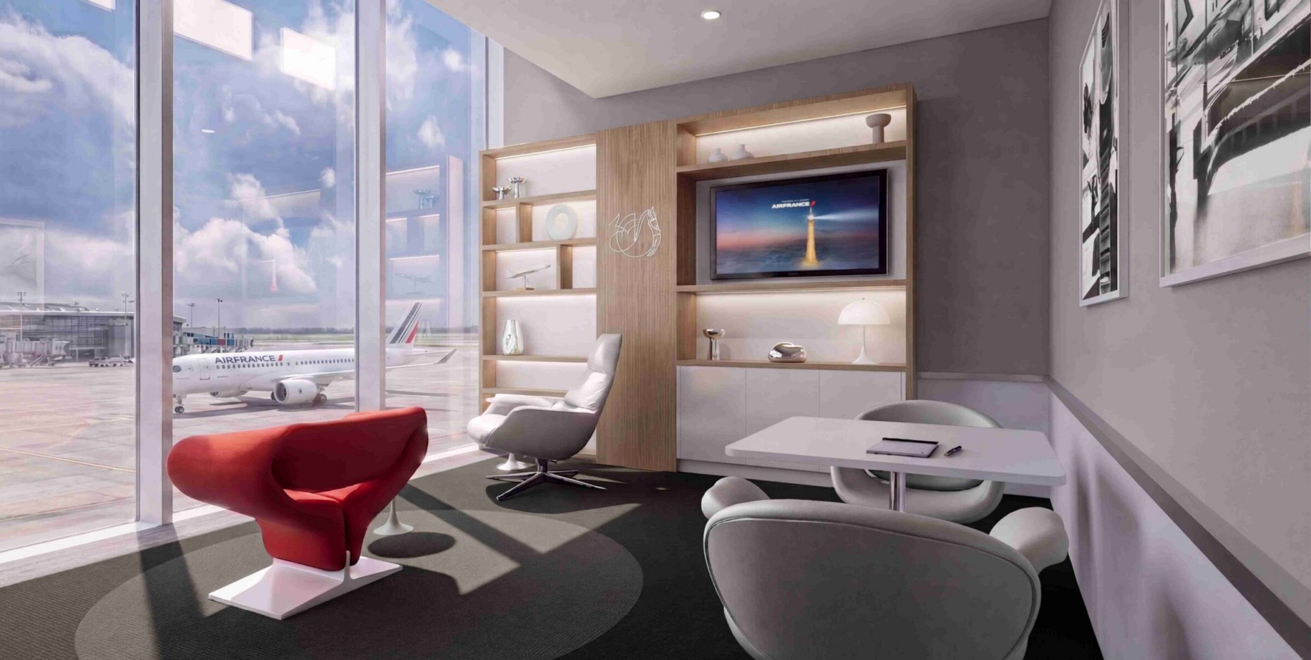 (7) Air France La Première area in the Lounge_London Heathrow ©Air France air france lounge londres