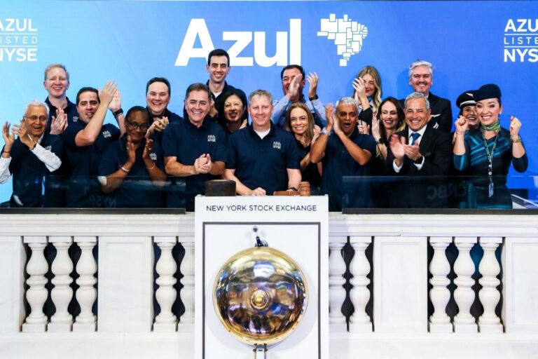 azul bolsa de nova york