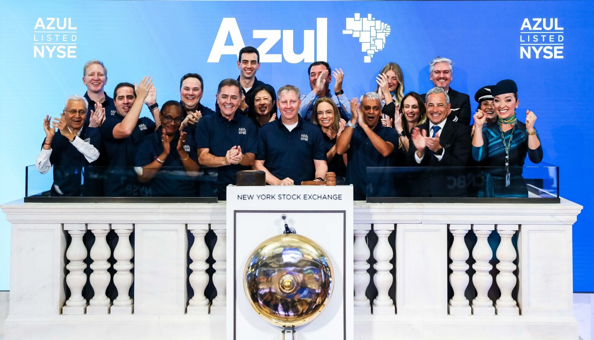 azul bolsa de nova york