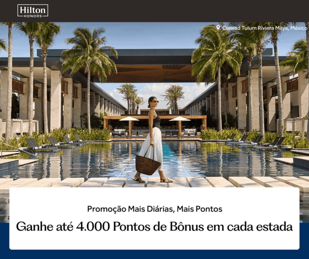 hilton honors pontos bônus