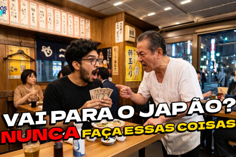 Tem vídeo novo no YouTube: 5 hábitos brasileiros que você deve evitar no Japão