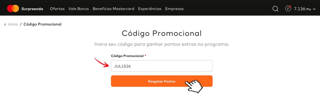 PONTOS MASTERCARD SURPREENDA JULHO