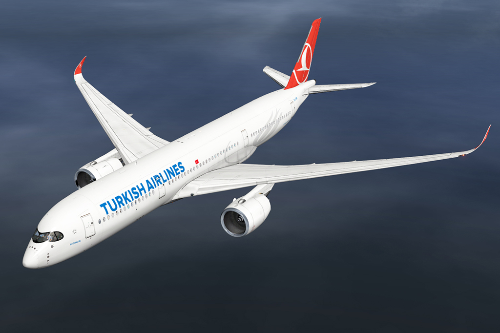 turkish airlines airbus a350 sidney singapura