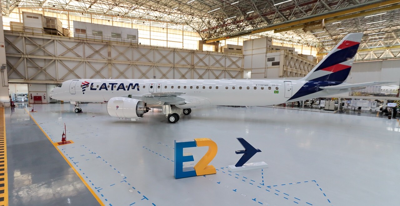 latam embraer e2 internet
